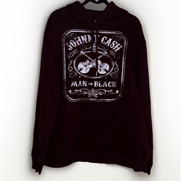 Johnny Cash Other - Johnny Cash Black Size Men's XL Hooded Sweatshirt Hoodie Officially licensed
